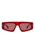 Isabel Marant Eyewear Zoomy rectangle-frame sunglasses - Red