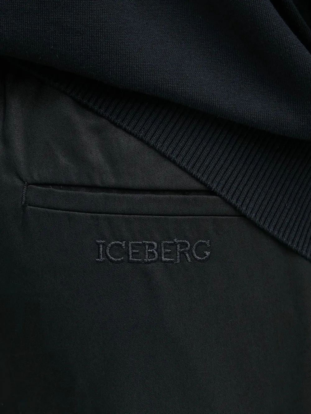 Iceberg Broek met zijstreep Zwart