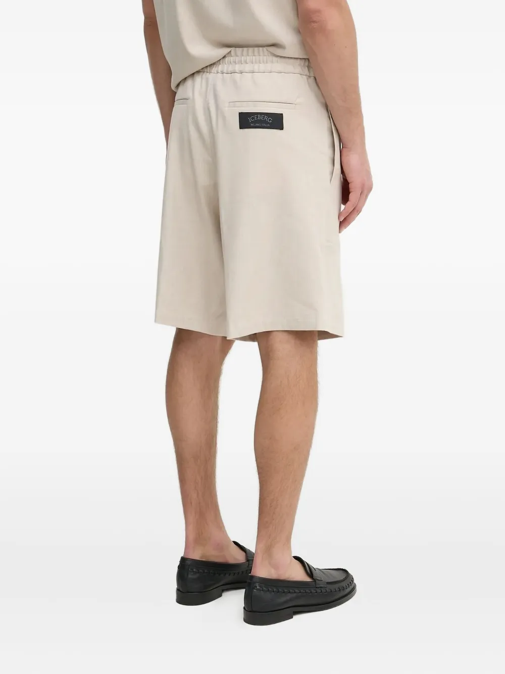 Iceberg elasticated-waist shorts - Beige