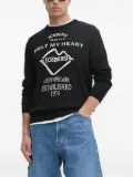 Iceberg graphic-lettering crew-neck sweatshirt - Black