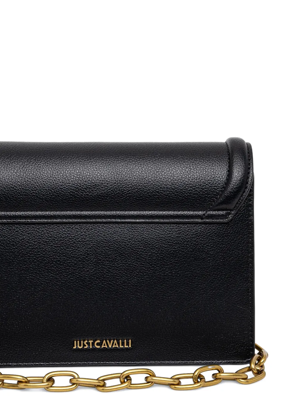 Just Cavalli Crossbodytas met logoplakkaat Zwart