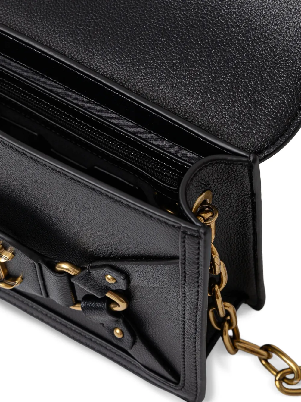 Just Cavalli Crossbodytas met logoplakkaat Zwart