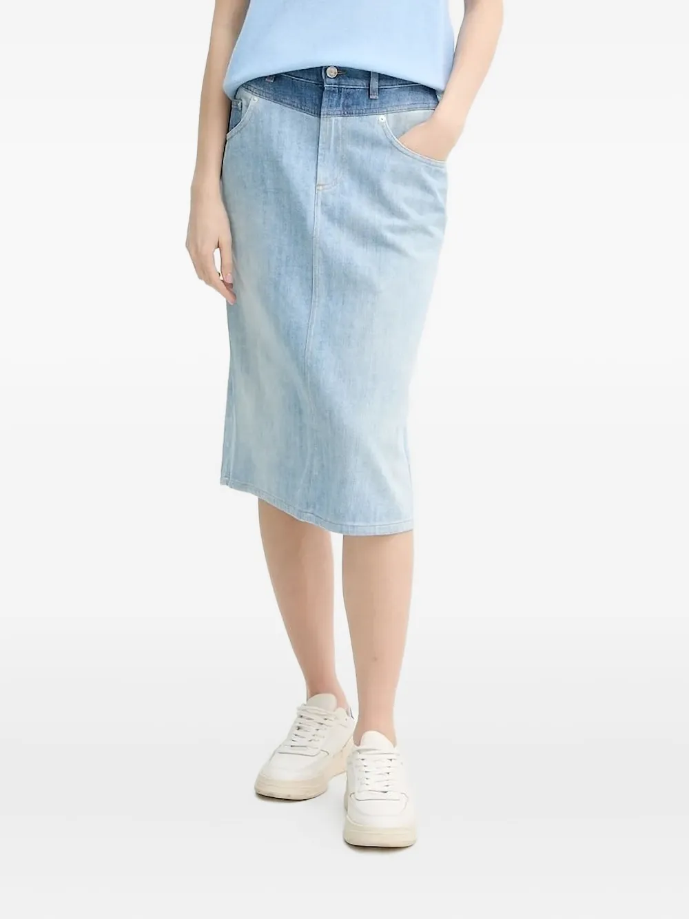 Iceberg Midi-spijkerrok Blauw
