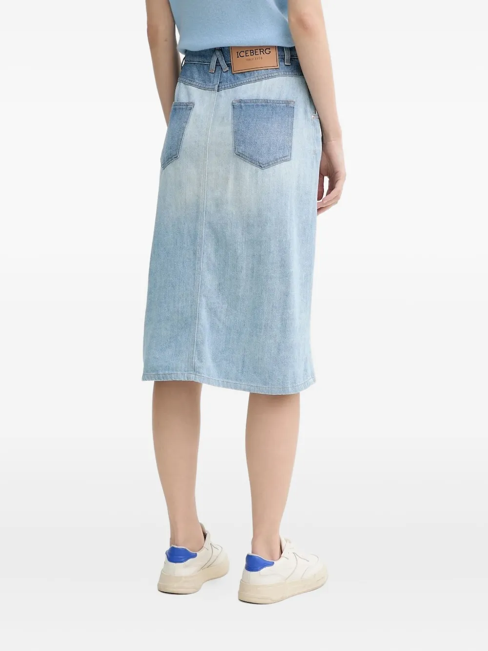 Iceberg Midi-spijkerrok Blauw