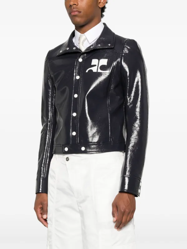 Courrèges Jaqueta Reedition De Vinil | Azul | FARFETCH BR