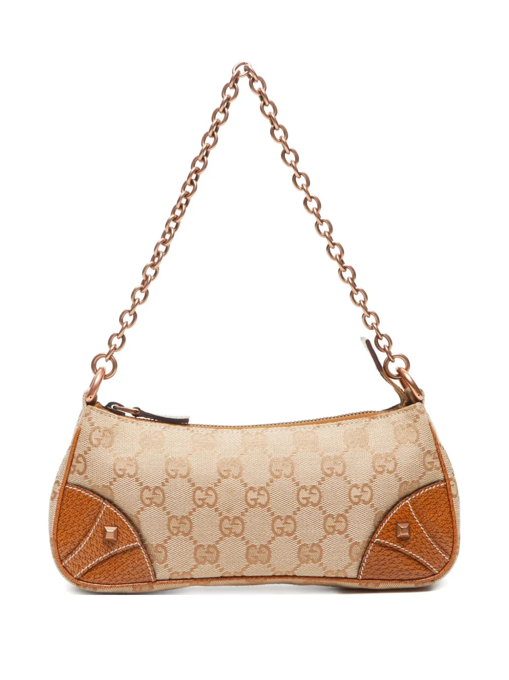 Gucci Pre-Owned 2000-2010s GG canvas shoulder bag | Neutrals | Image 1