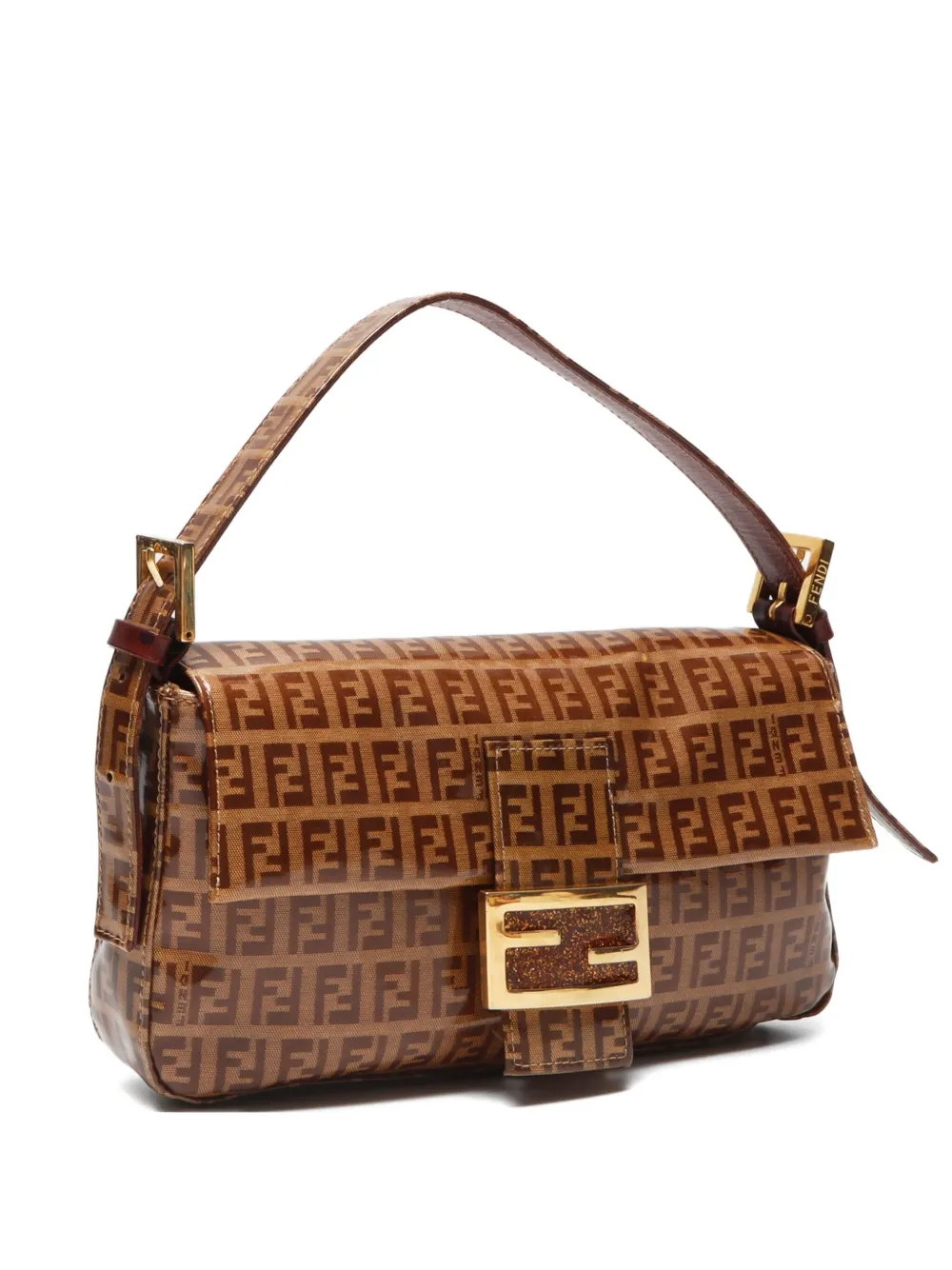 Fendi Pre-Owned 2020-2024 small Zucchino shoulder bag | Brown | Image 1
