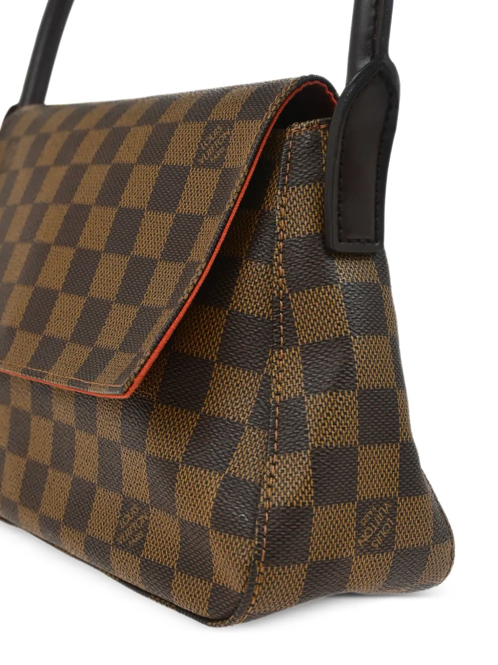 Pre-owned Louis Vuitton 2002 Mini Looping Tote Bag In Brown