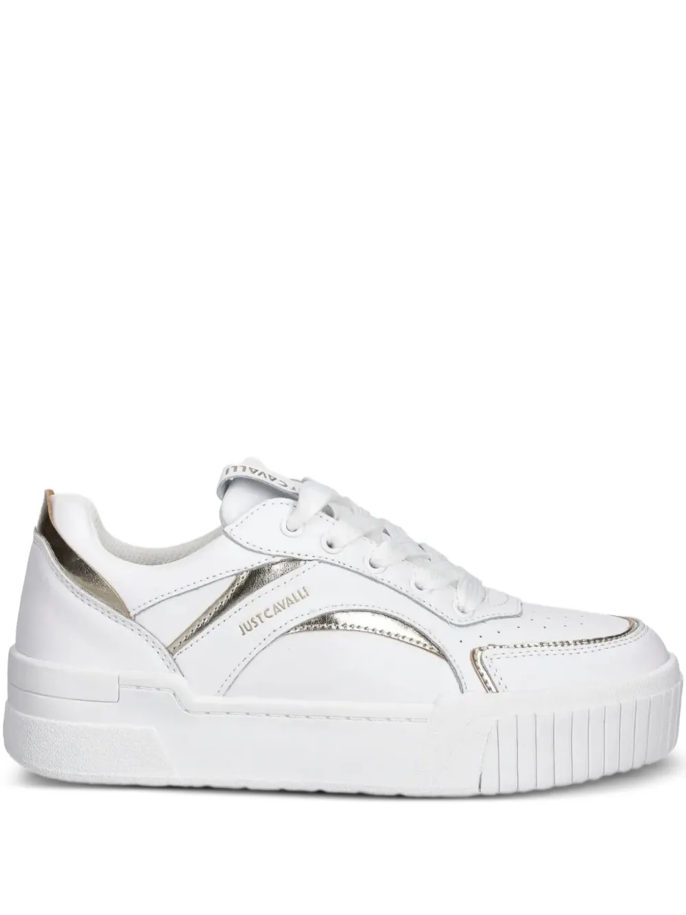 Just Cavalli leather sneakers White