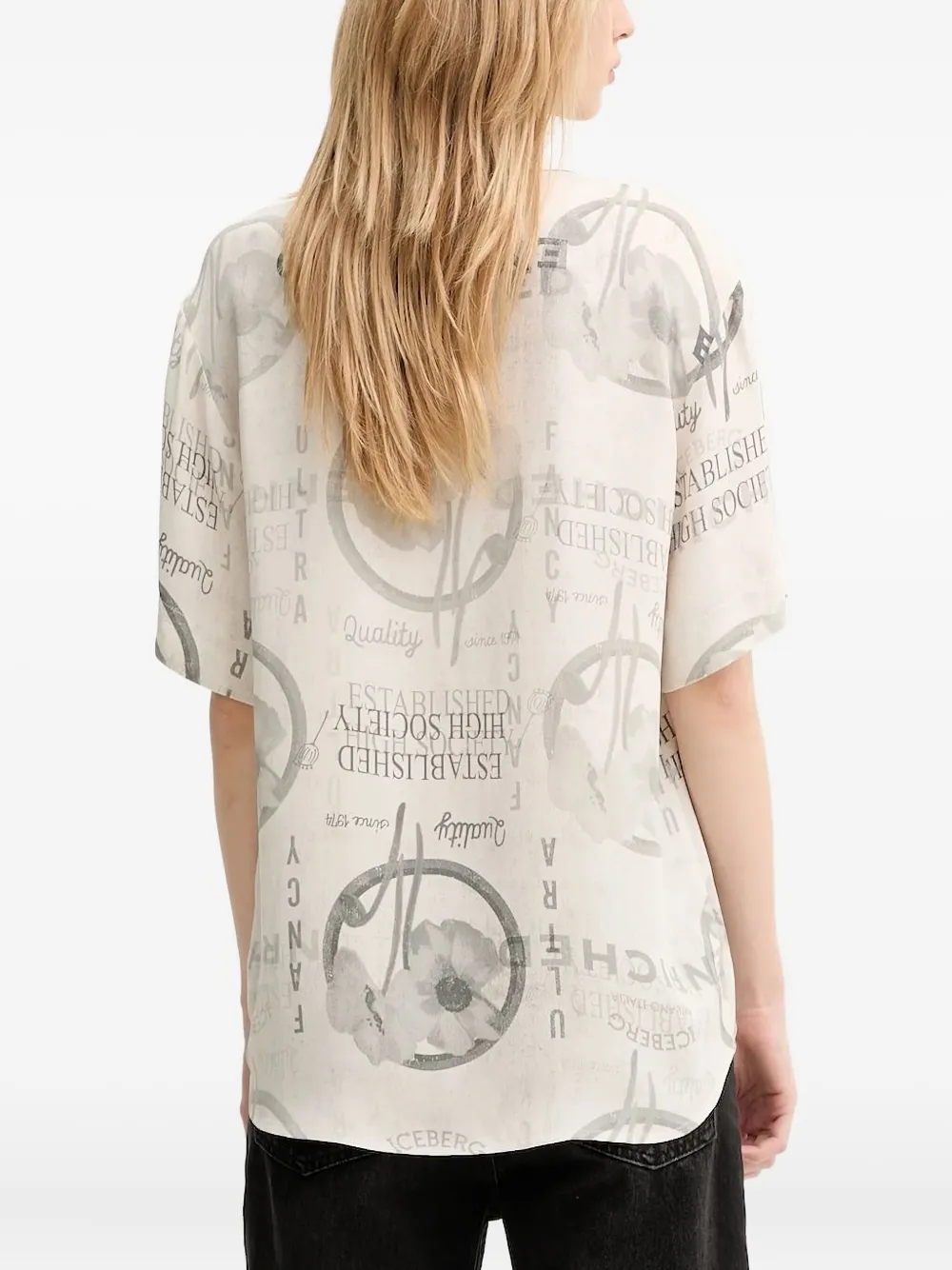 Iceberg Blouse met bloemenprint - Beige