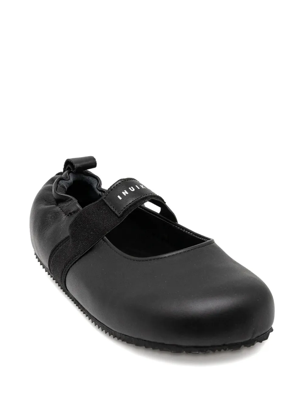 Inuikii logo-patch ballet flats - Zwart