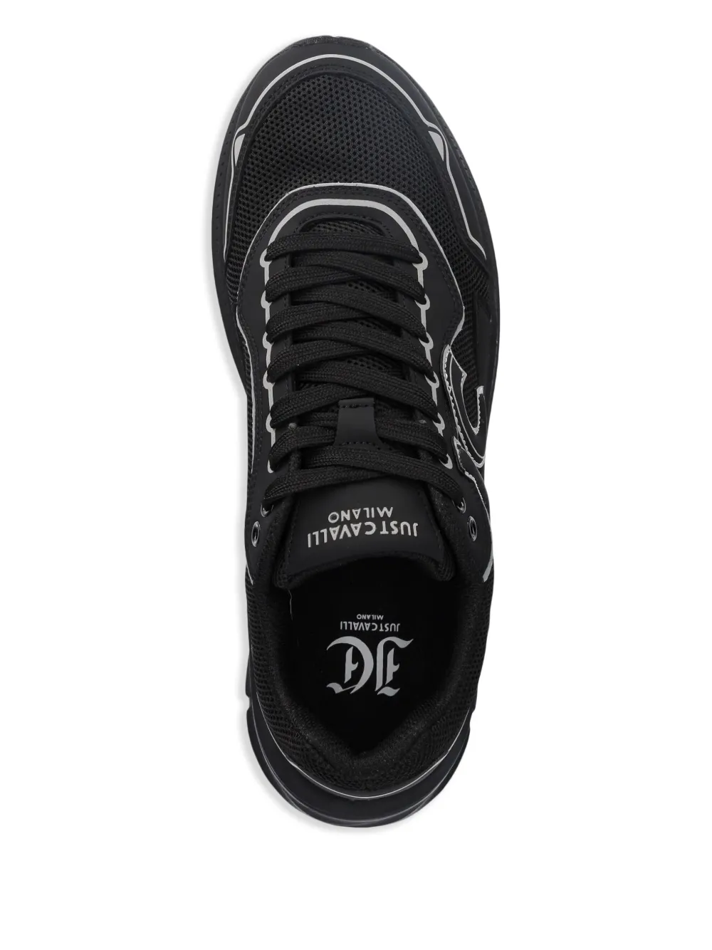 Just Cavalli logo-patch sneakers Black