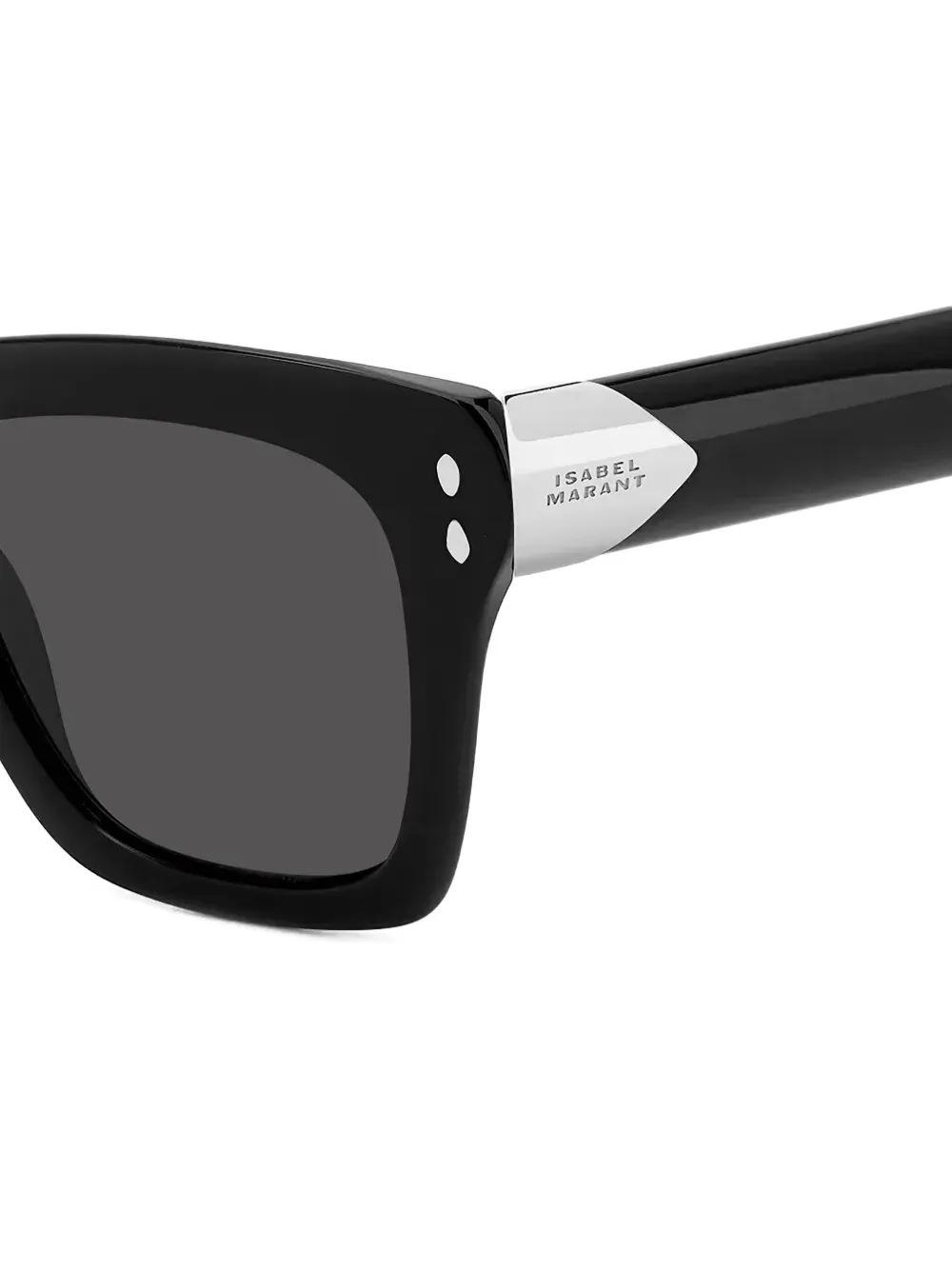 Isabel Marant Eyewear Zonnebril met gegraveerd logo Zwart
