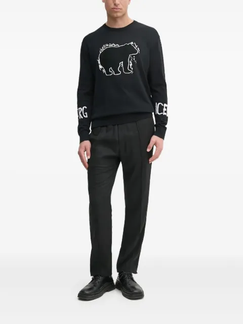Iceberg embroidered long-sleeve sweater