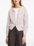 LUISA SPAGNOLI heart-pattern bobble cardigan - Pink