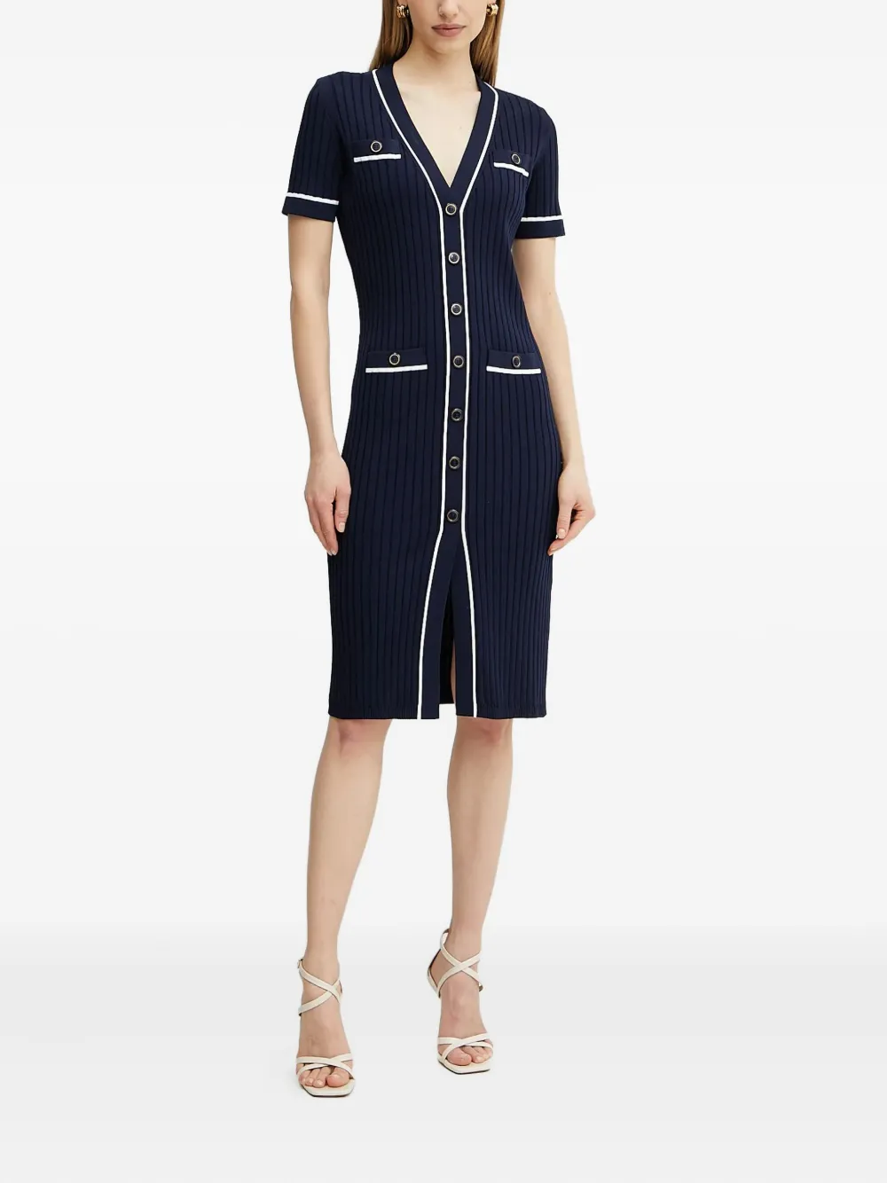 LUISA SPAGNOLI ribbed button-front dress | Day Dresses | Image 2
