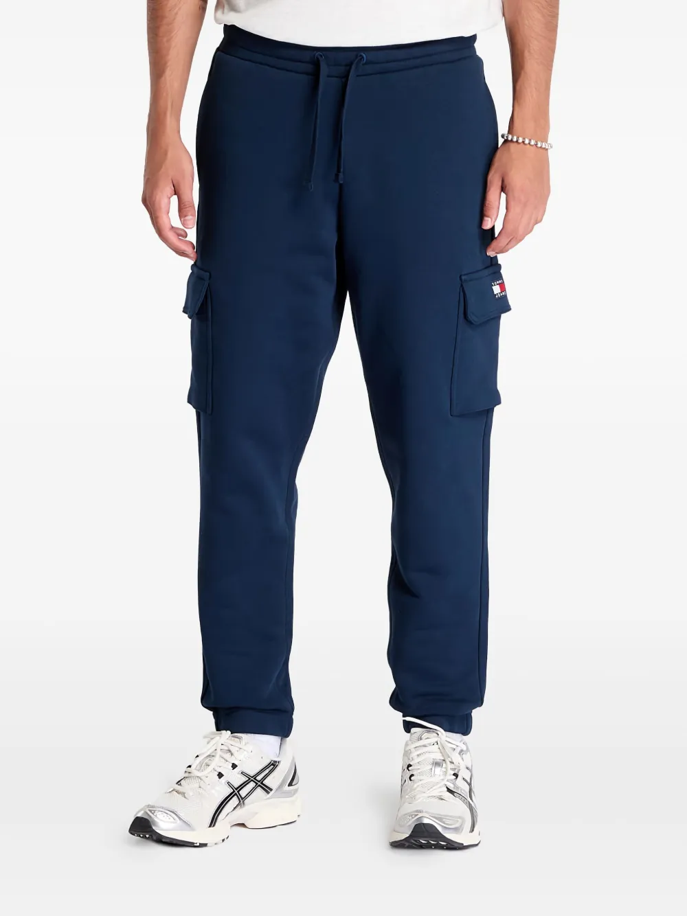 Tommy Jeans badge-appliqué track pants | Blue | Image 1