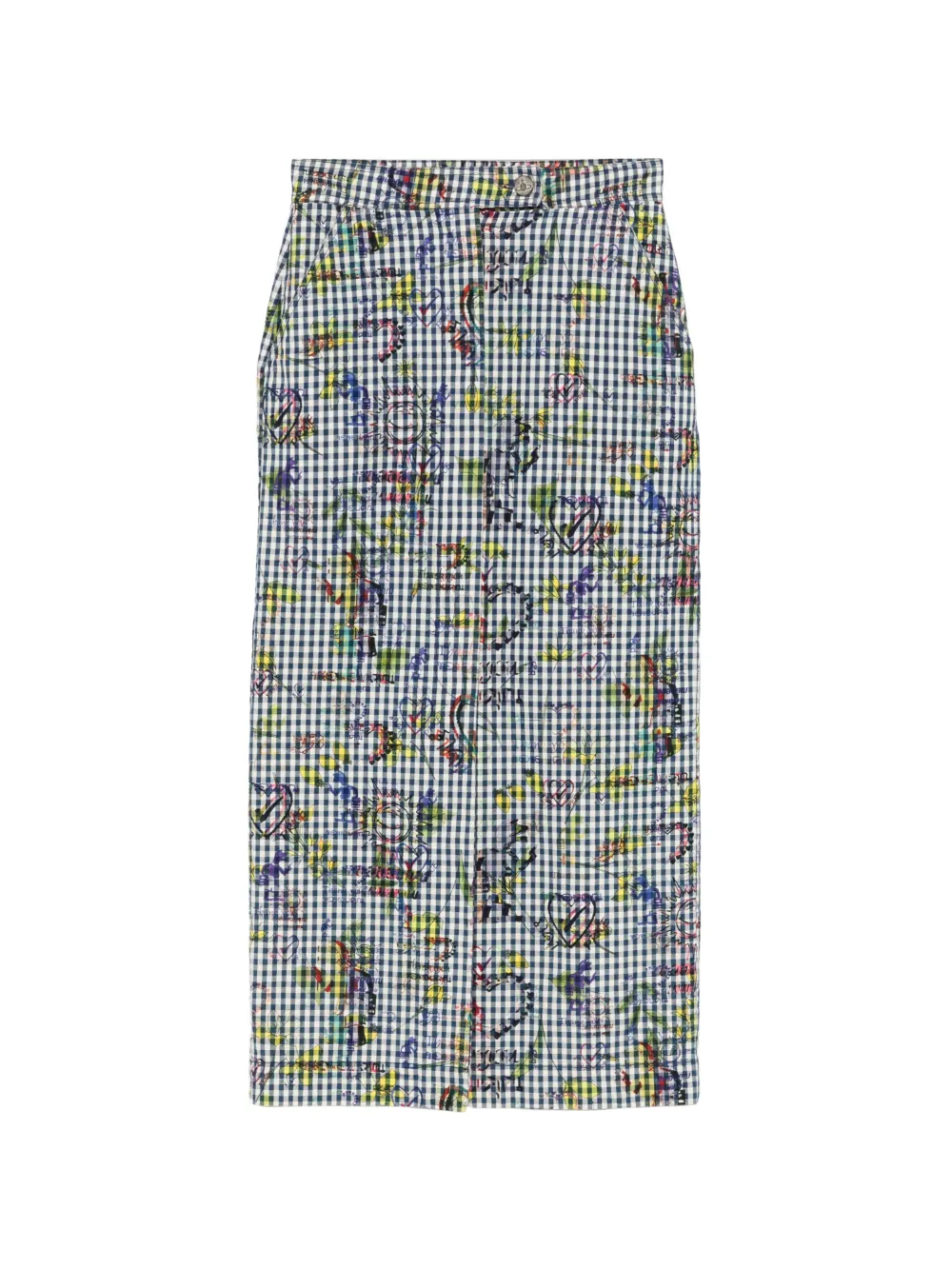 Vivienne Westwood Pre-Owned 2018 graphic-print midi skirt - Blu