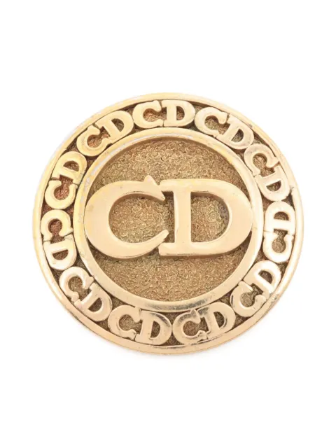 Christian Dior Pre-Owned broche à logo CC gravé (années 1990-2010)