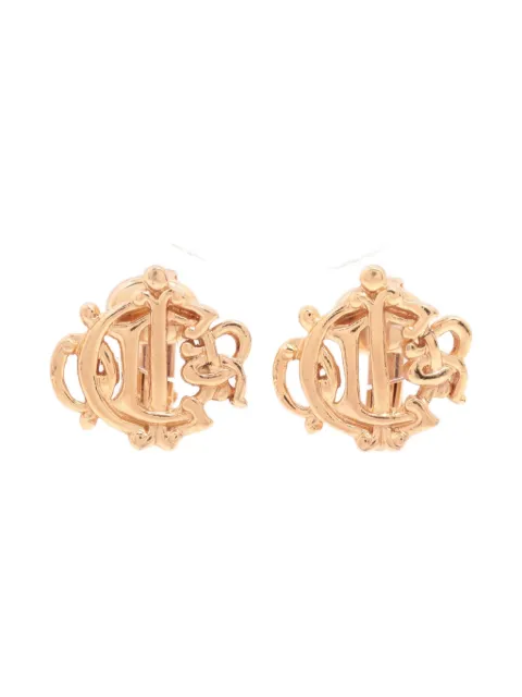 Christian Dior Pre-Owned 1990-2010s logo-plaque earrings