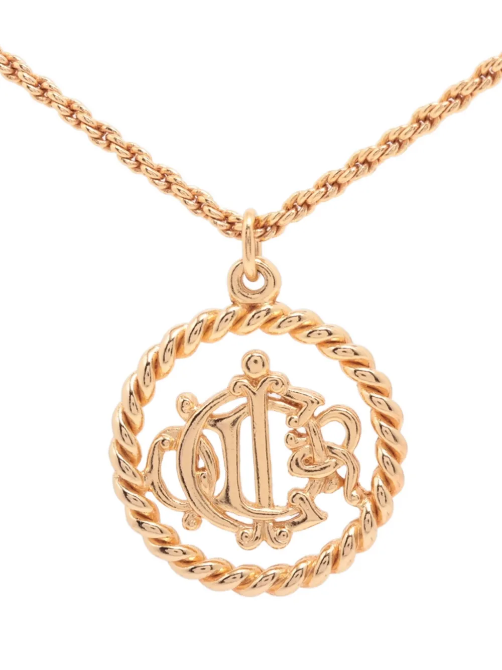 Pre-owned Dior 1990-2010 Cd Pendant Necklace