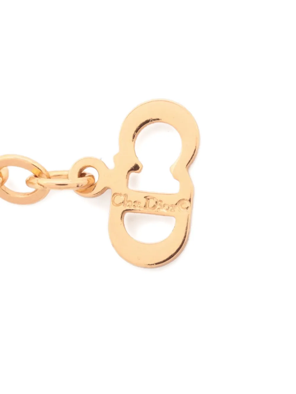 Pre-owned Dior 1990-2010 Logo-pendant Necklace
