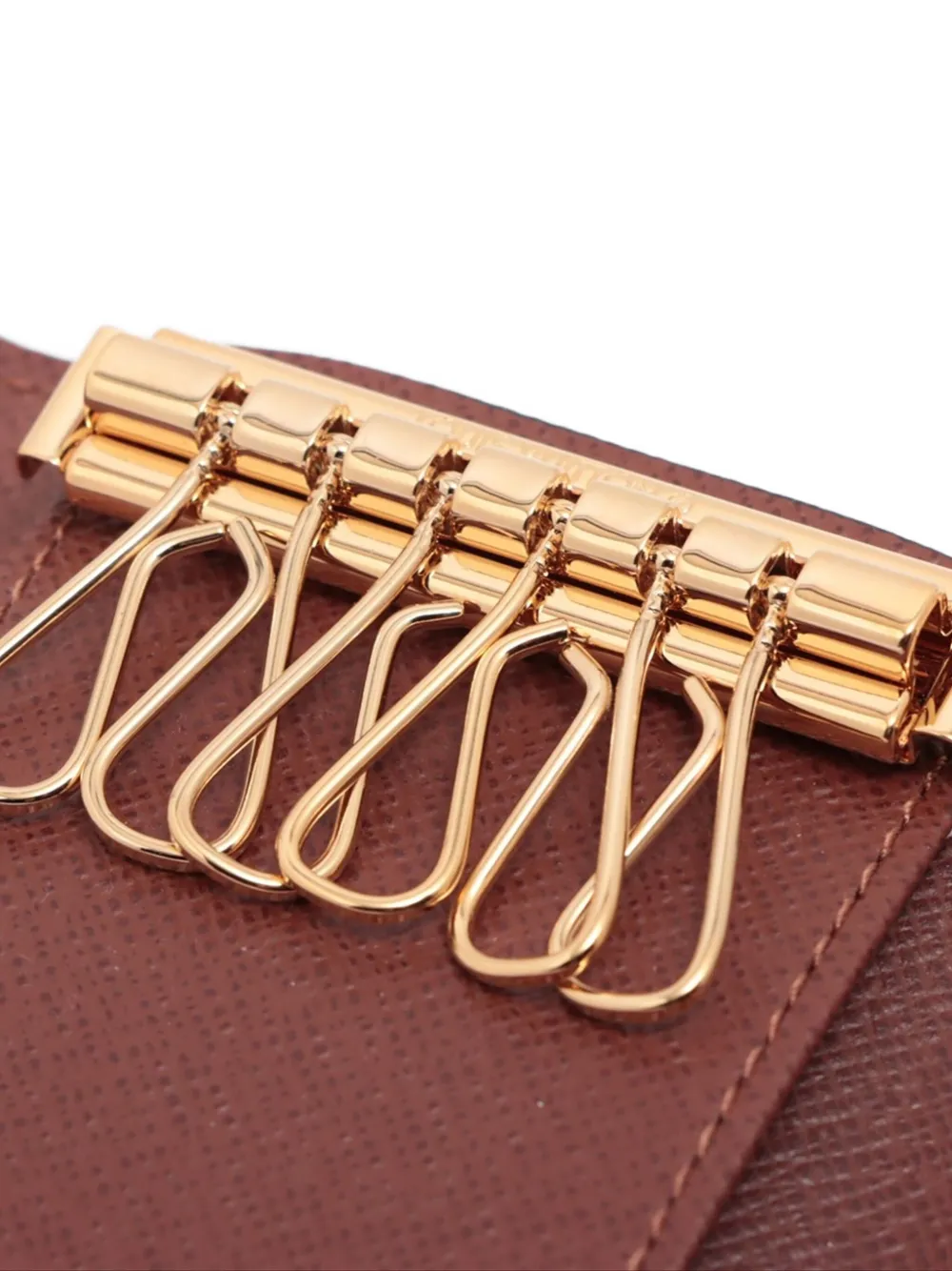 Pre-owned Louis Vuitton 2015-2024 Multiclés Wallet In Brown