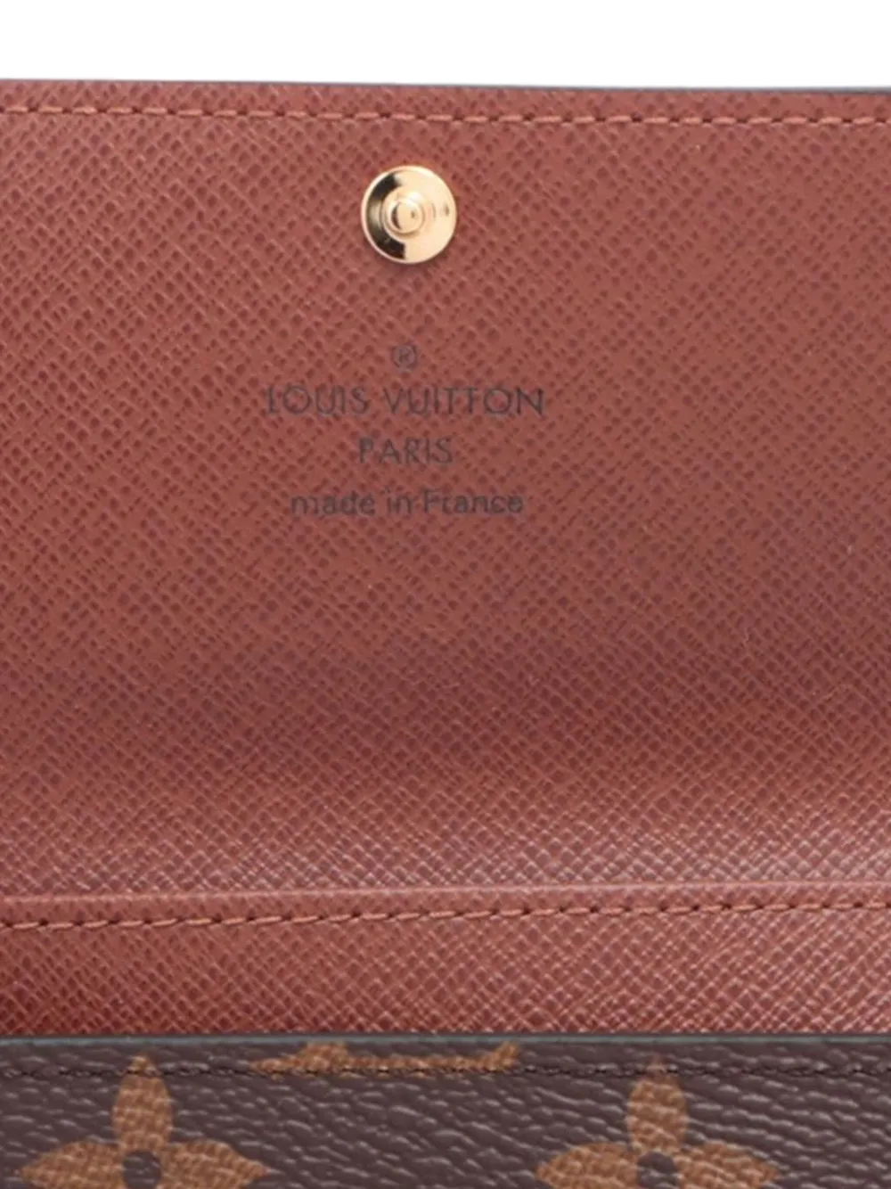 Pre-owned Louis Vuitton 2015-2024 Multiclés Wallet In Brown