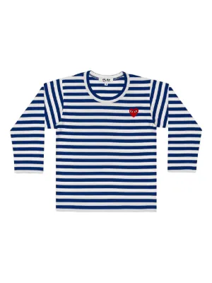 Comme Des Garçons Play Kids Striped T-shirt | Black | FARFETCH