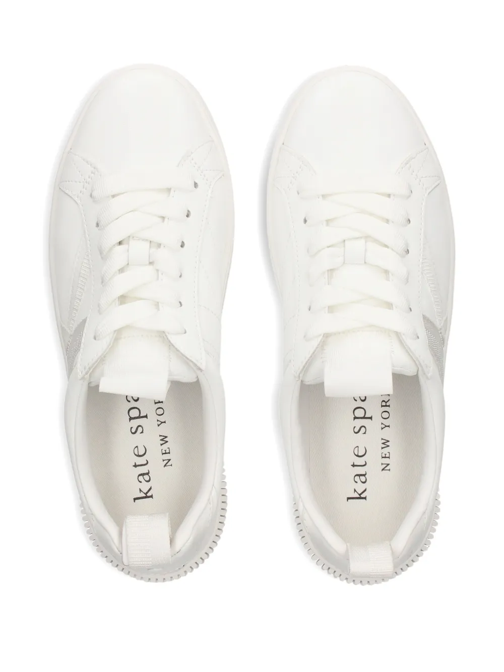 Kate Spade K As In Kate textured-detailing sneakers White