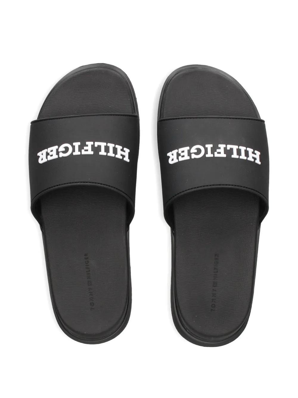 Tommy Hilfiger logo-embellished slides Black