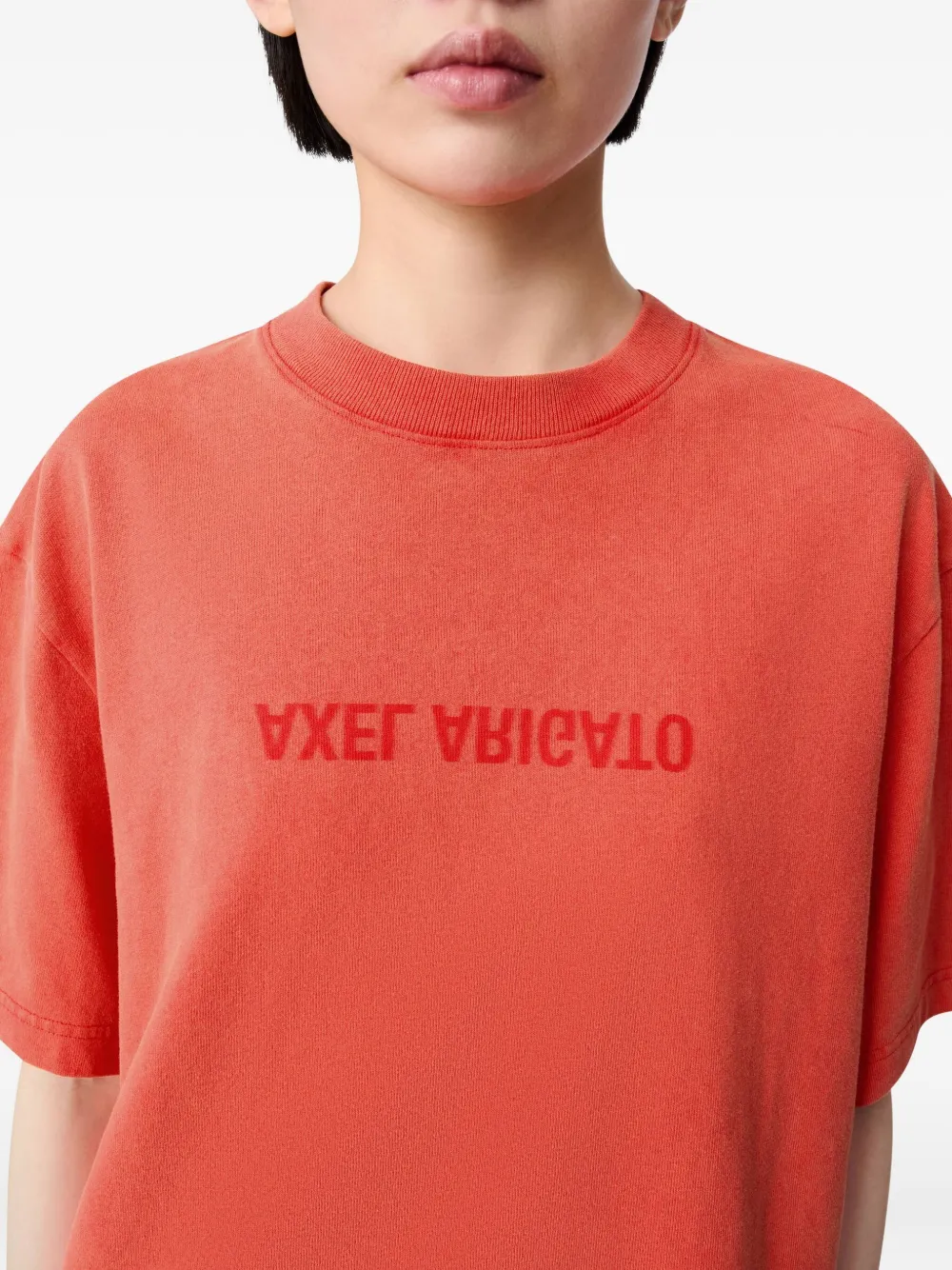 Axel Arigato T-shirt met grafische print Rood