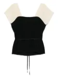 Miu Miu Pre-Owned 2000s silk top - Black