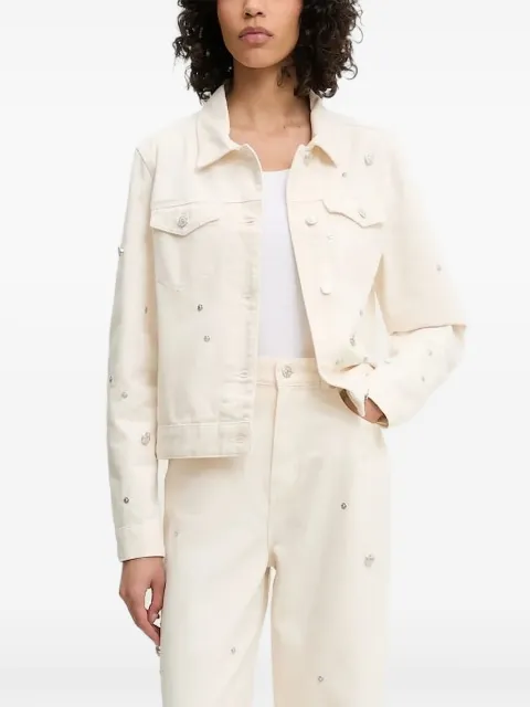 MOSCHINO JEANS embellished denim jacket