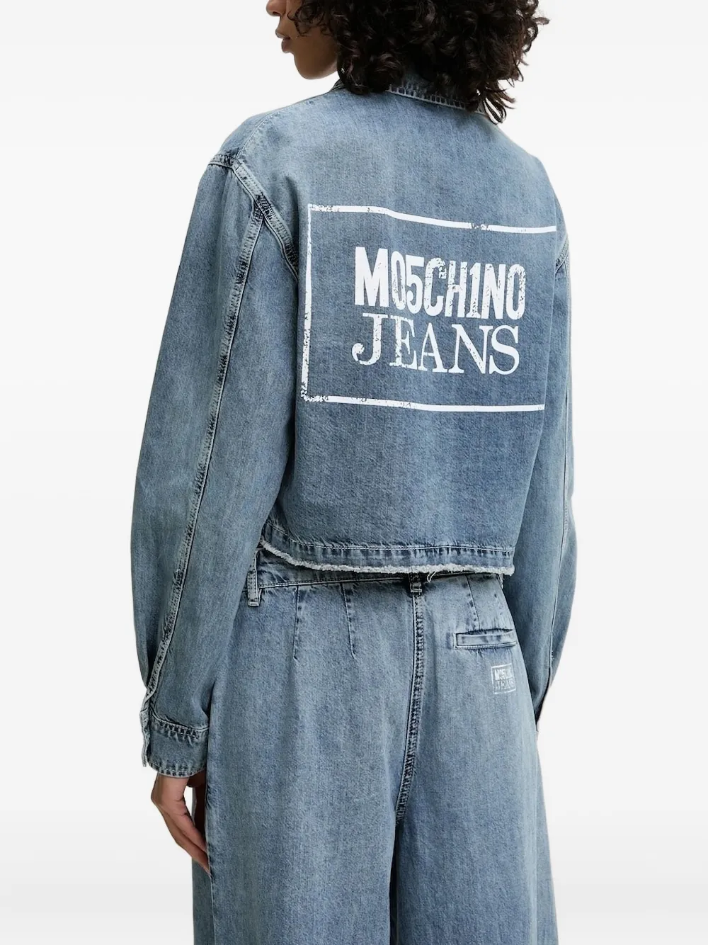 MOSCHINO JEANS logo-print denim shirt | Shirts | Image 2