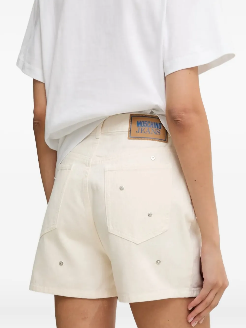 MOSCHINO JEANS embellished denim shorts | Short Shorts | Image 2
