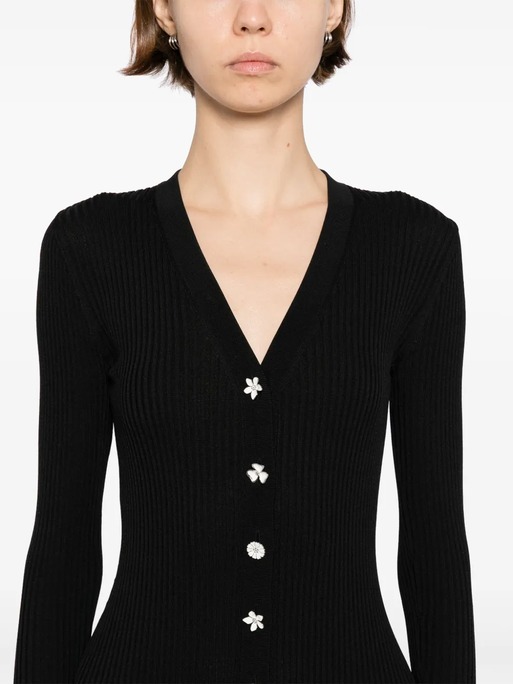STAUD Shoko sweaterjurk Zwart