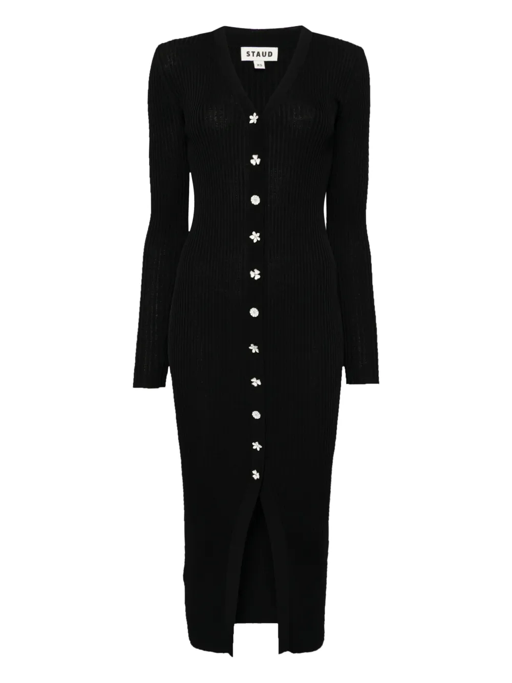 STAUD Shoko sweaterjurk Zwart