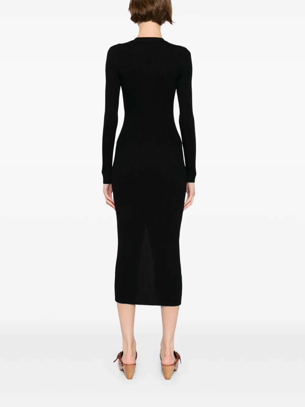 STAUD Shoko sweaterjurk Zwart