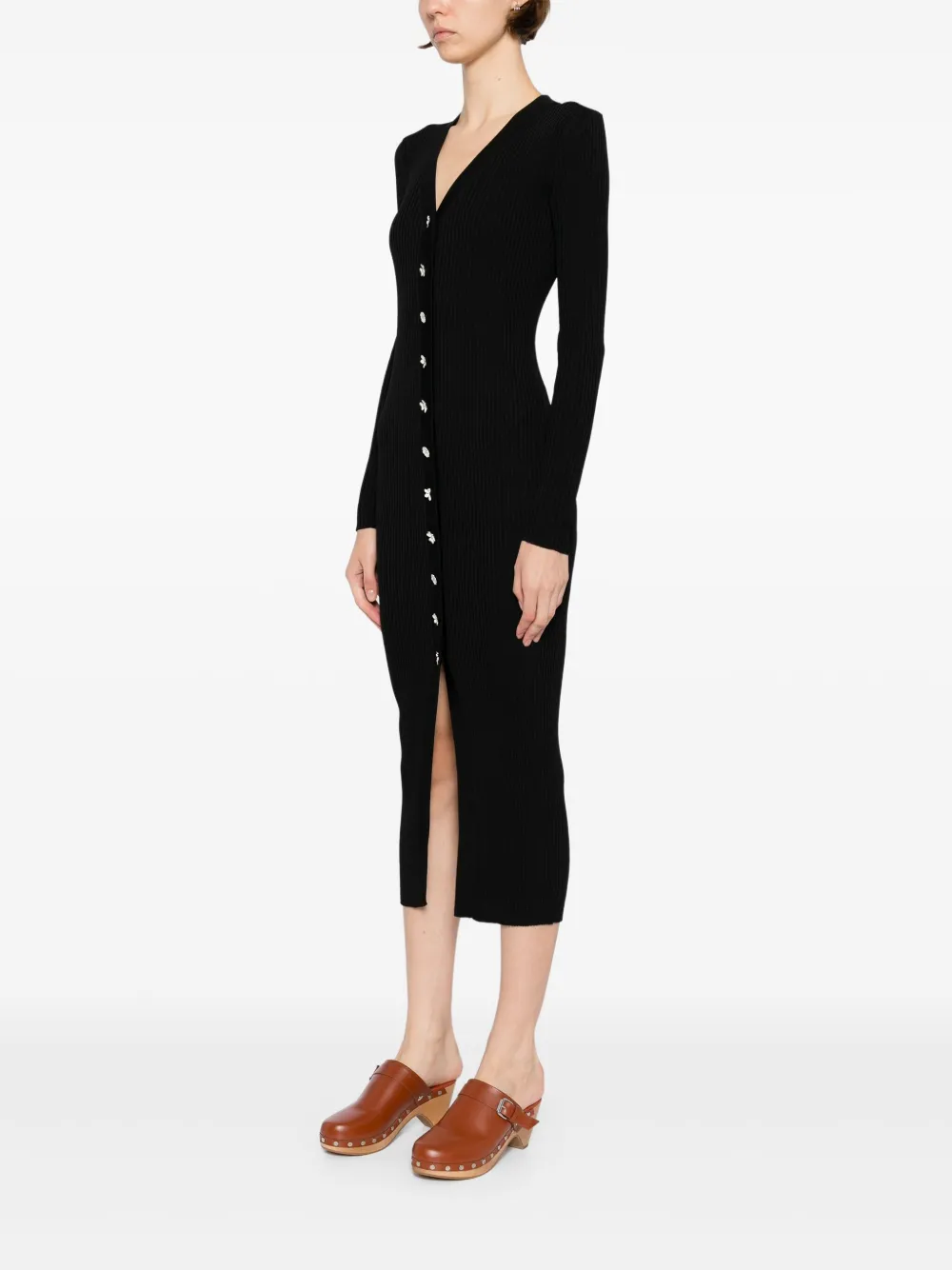STAUD Shoko sweaterjurk Zwart