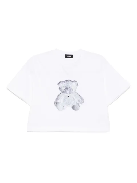 We11done T-Shirt mit Halsketten-Teddy