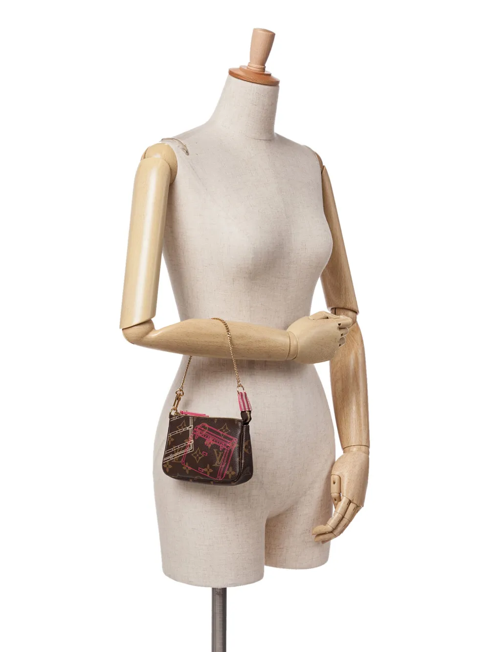 Louis Vuitton Pre-Owned شنطة يد 'ترانكس آند باغز بوشيت أكسسوار' مونوغرام صغيرة 2014 | كلاسيكيات | Image 2