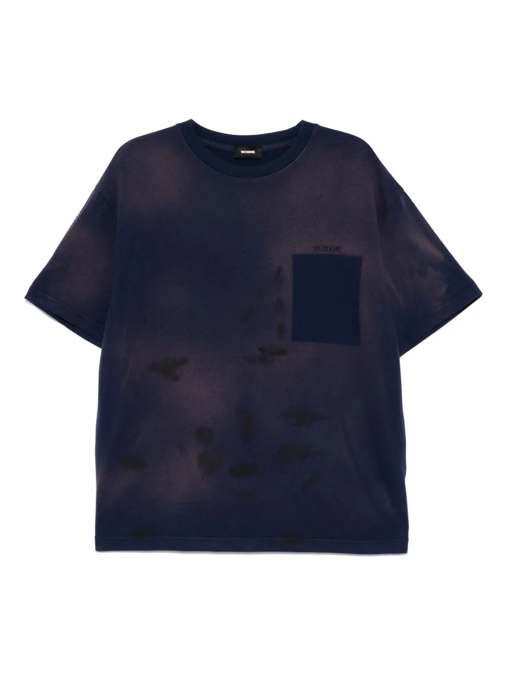 grunge logo-printed T-shirt