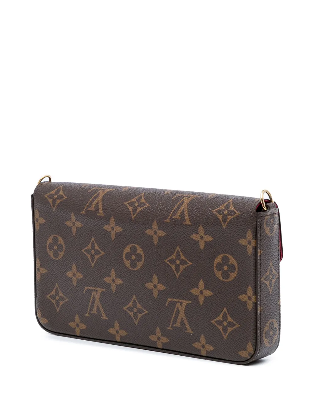 Pre-owned Louis Vuitton 2021-2024 Monogram Pochette Felicie Crossbody Bag