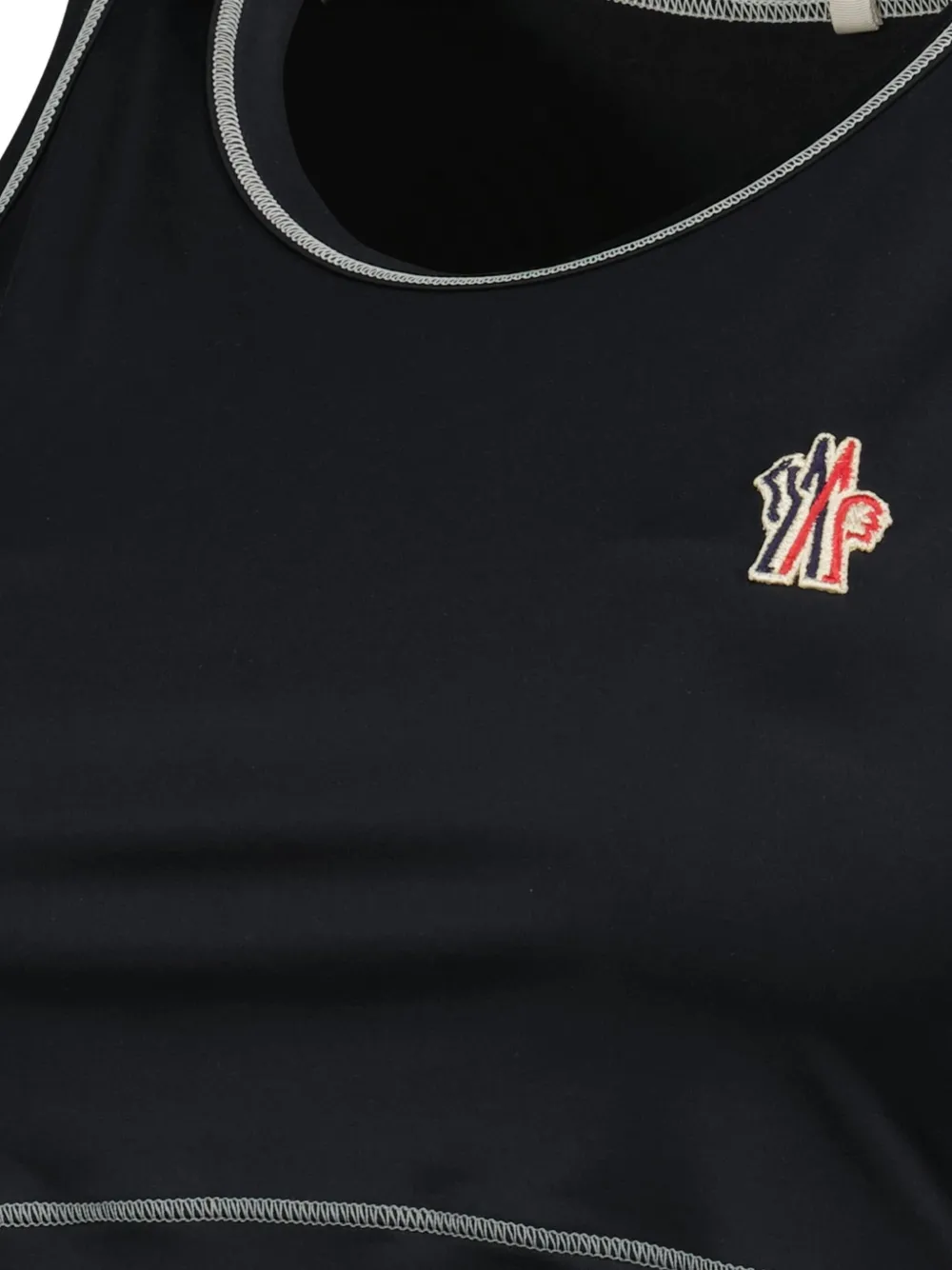 Moncler Grenoble Tanktop met logo Zwart