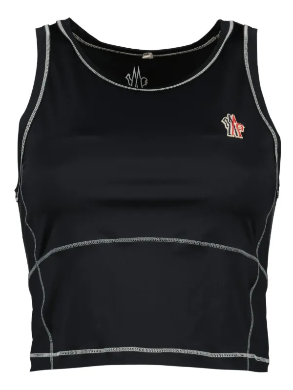 Moncler Grenoble Logo Tank Top in Black