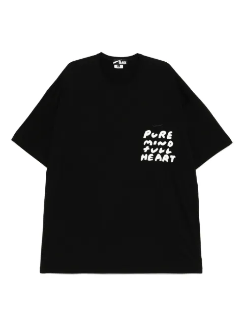 Black Comme Des Garçons playera con estampado en colaboración con Nike