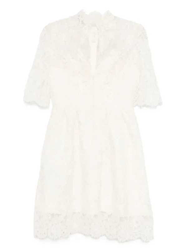 white embroidered dresses Mid Summer Embroidered Dress