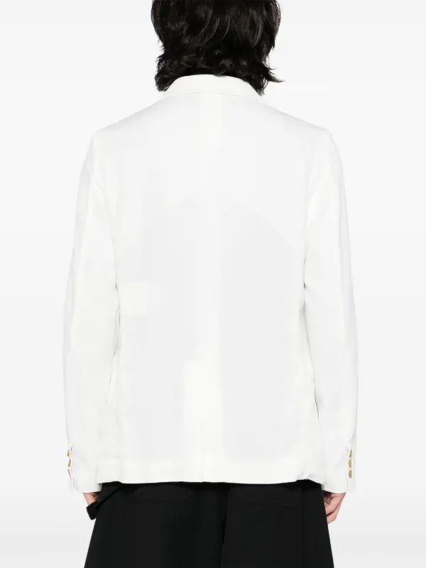 Black Comme Des Garçons シングルジャケット | ホワイト | FARFETCH JP