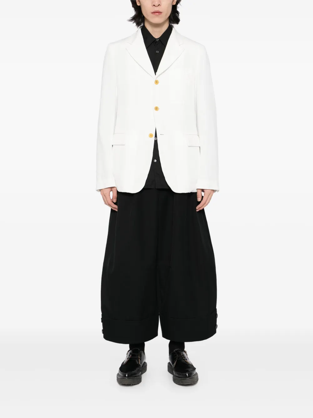 Black Comme Des Garçons single-breasted blazer | Blazers | Image 2